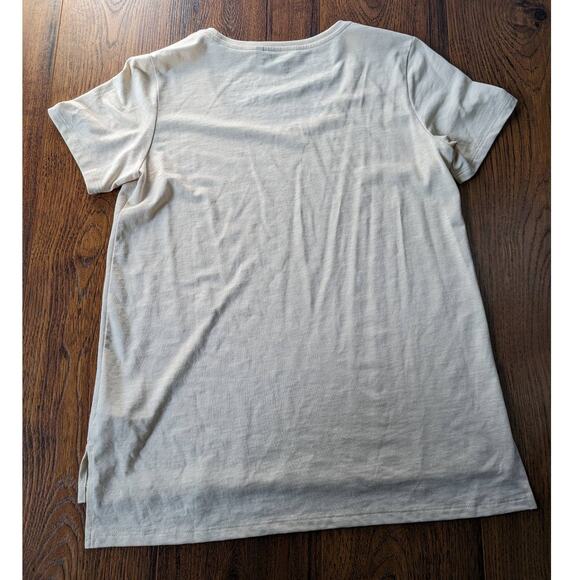 Theory Pinati B Atmos Light T-shirt Tan M - Picture 4 of 6